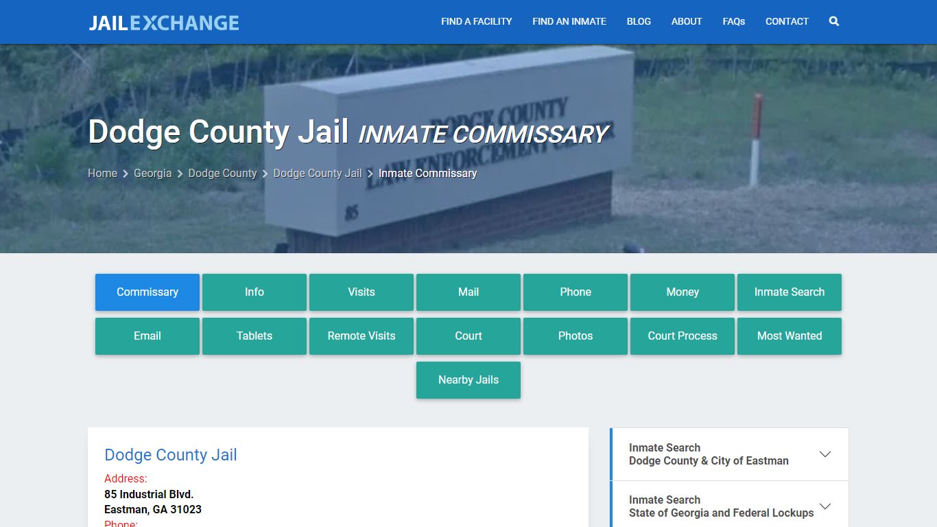 Inmate Commissary, Care Packs - Dodge County Jail, GA